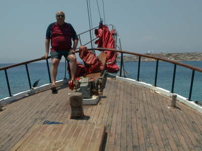 Dave on boat