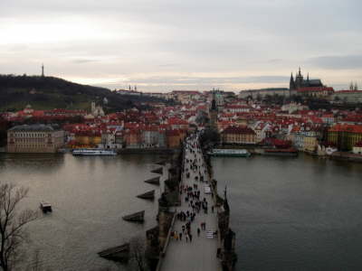 View from Charles Bridge tower 1